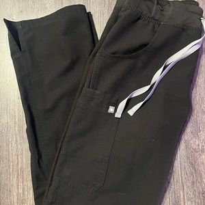 Figs Female Scrub Bottoms Black XS